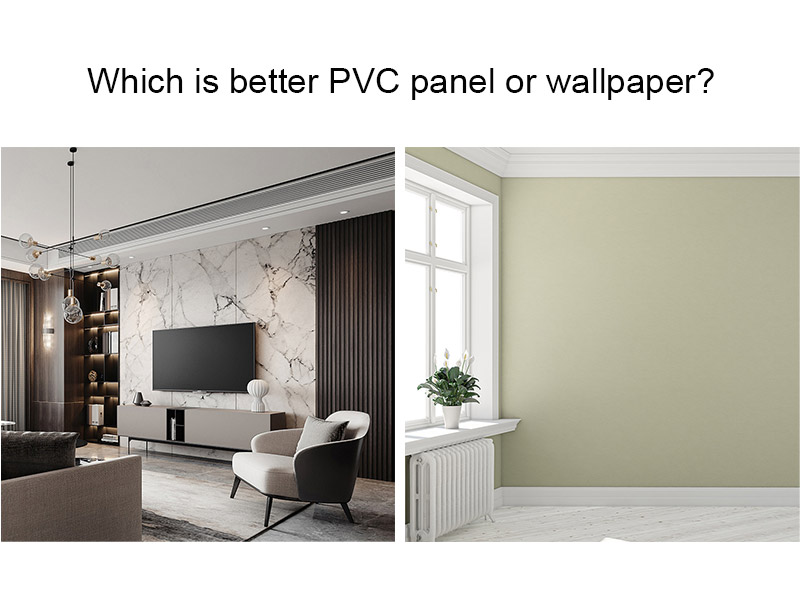 Qual é o melhor painel de PVC ou papel de parede?