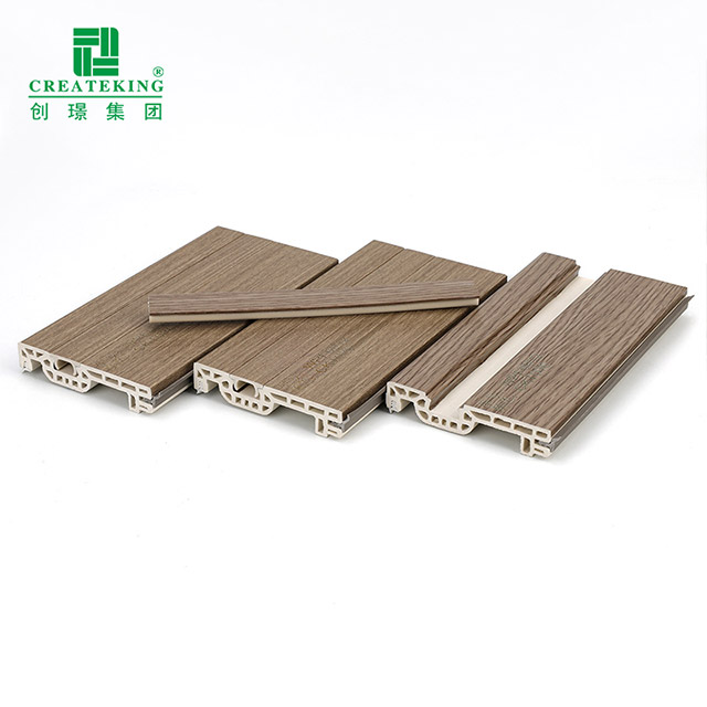 rodapé de prego oculto WPC de 60 * 12 mm