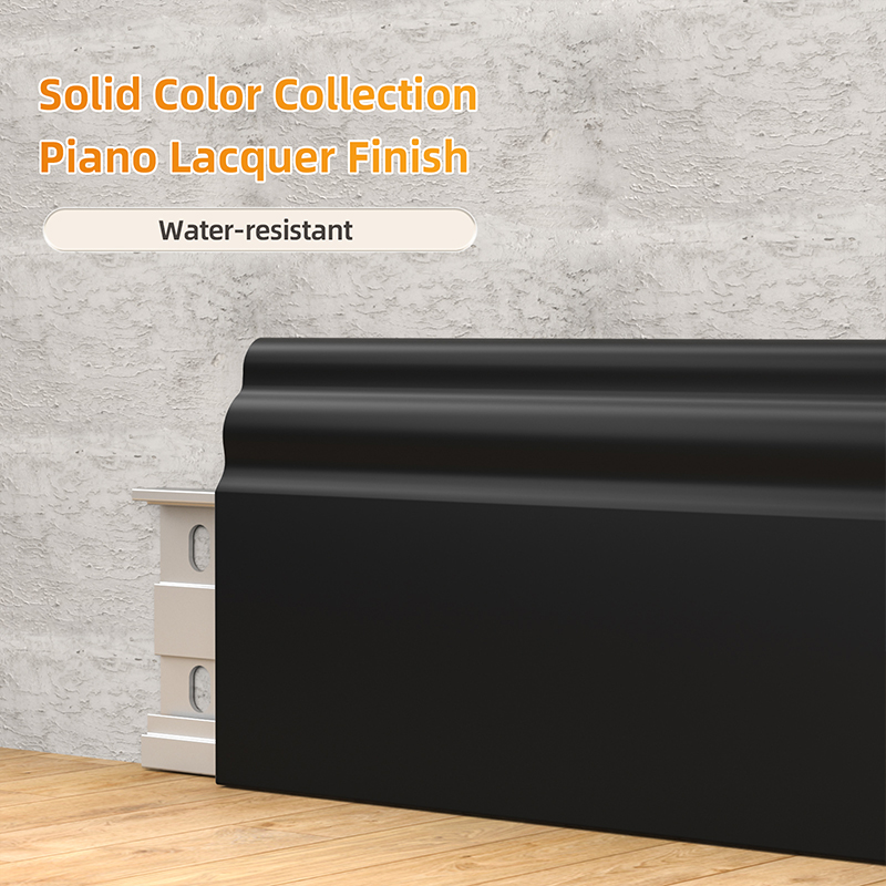 Rodapé em liga de alumínio estilo francês 50 * 12 mm