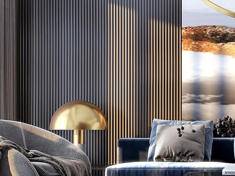 O que é um painel de parede canelado?