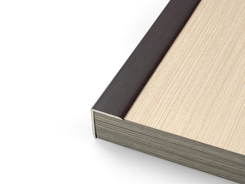 Tiras de borda de piso de madeira maci&ccedil;a em forma de PVC de 30 * 25 mm em PVC
