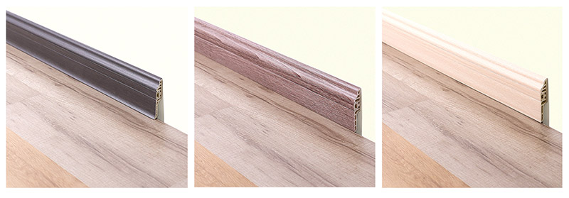 Op&ccedil;&otilde;es de cores do rodap&eacute; em PVC