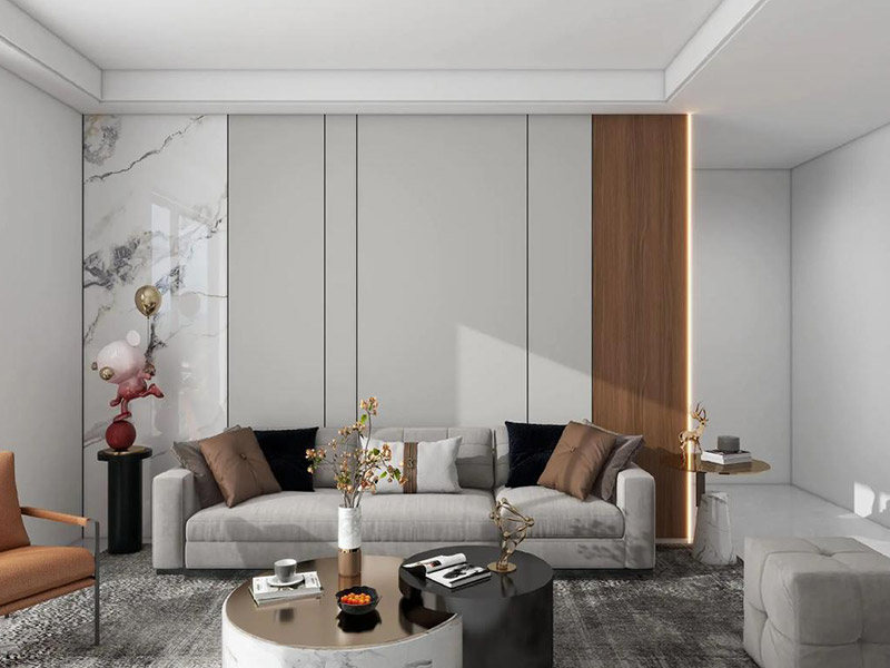 Pain&eacute;is de parede de imita&ccedil;&atilde;o de m&aacute;rmore