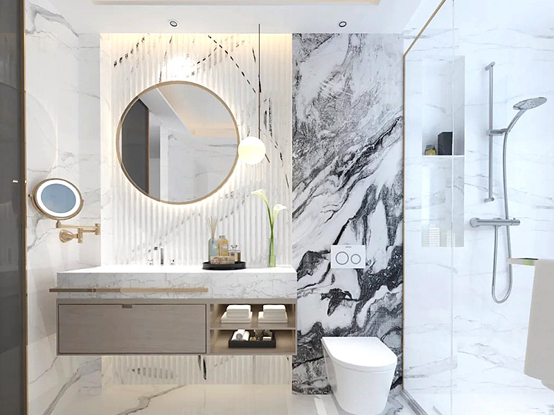 Um painel de parede de PVC é bom para banheiro?