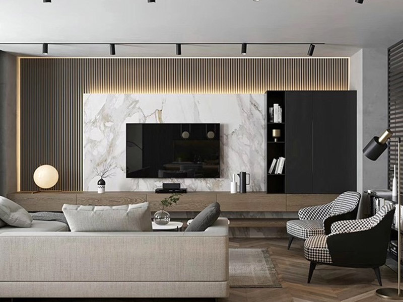 Instale o painel de parede de PVC