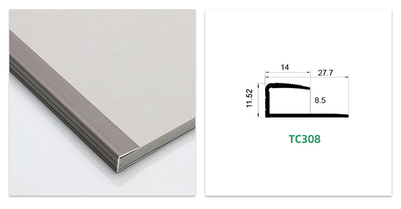  Guarni&ccedil;&otilde;es de piso laminado com moldagem em C