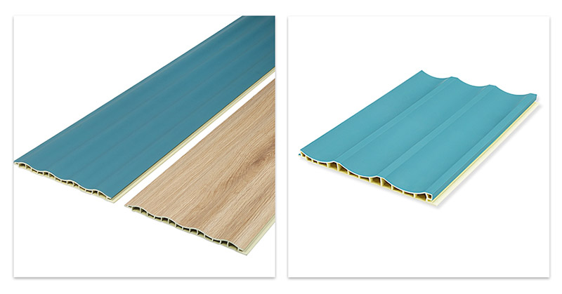 Pain&eacute;is de parede oca em forma de onda