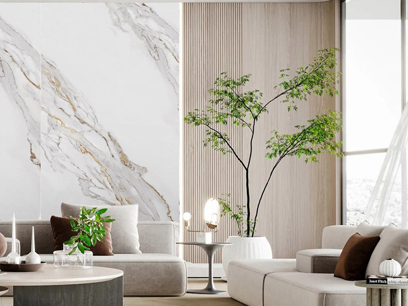 Pain&eacute;is de parede de m&aacute;rmore de PVC