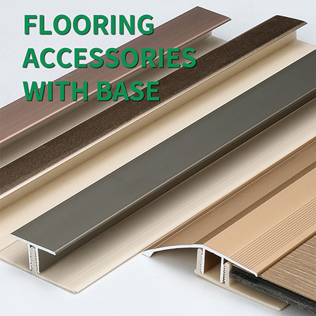 Perfil final de metal 11,71x22mm para piso laminado