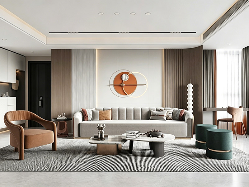 Design de interiores com regras de 3 cores