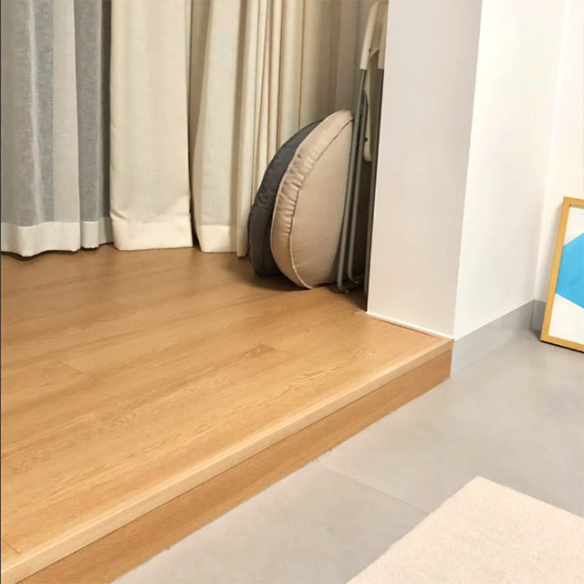 Tiras de borda de piso de madeira maciça em forma de PVC de 30 * 25 mm em PVC