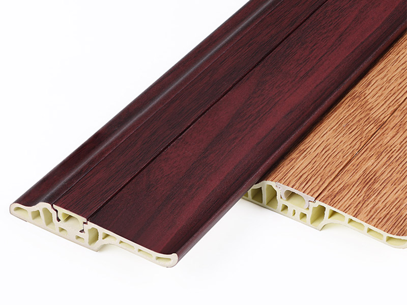 Rodap&eacute; de l&iacute;ngua de cordeiro em PVC de 68 * 17 mm