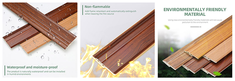 rodap&eacute; multifuncional em PVC de 68*16mm