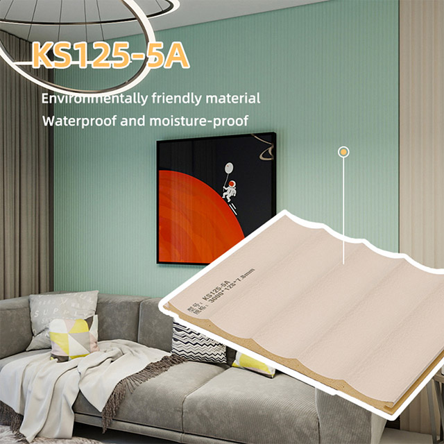 painéis de parede canelados côncavos de 128*7,8 mm