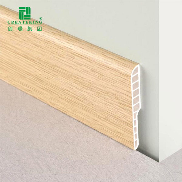 Rodapé redondo de lápis de PVC de 95 * 12 mm