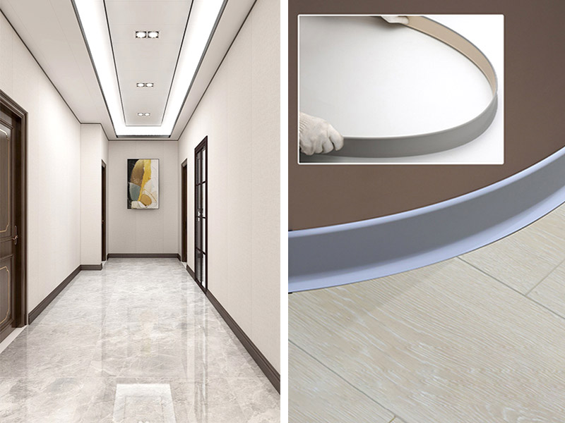 Qual é a diferença entre rodapé de PVC rígido e rodapé de PVC flexível?