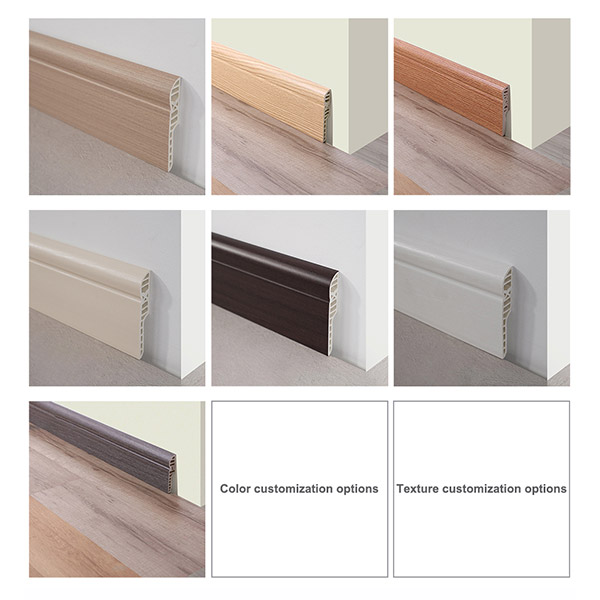 rodapé de lápis de PVC de 90*17mm