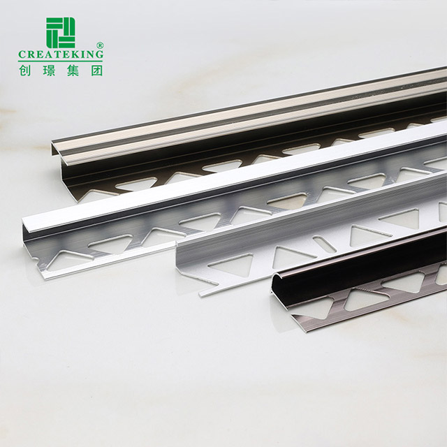 Guarnição de telha de alumínio em forma de L de 11,8x23mm