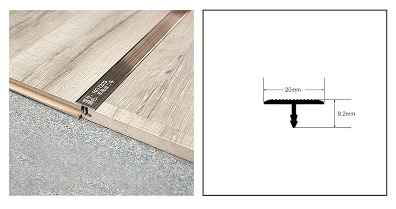 Guarni&ccedil;&atilde;o de alum&iacute;nio em forma de T