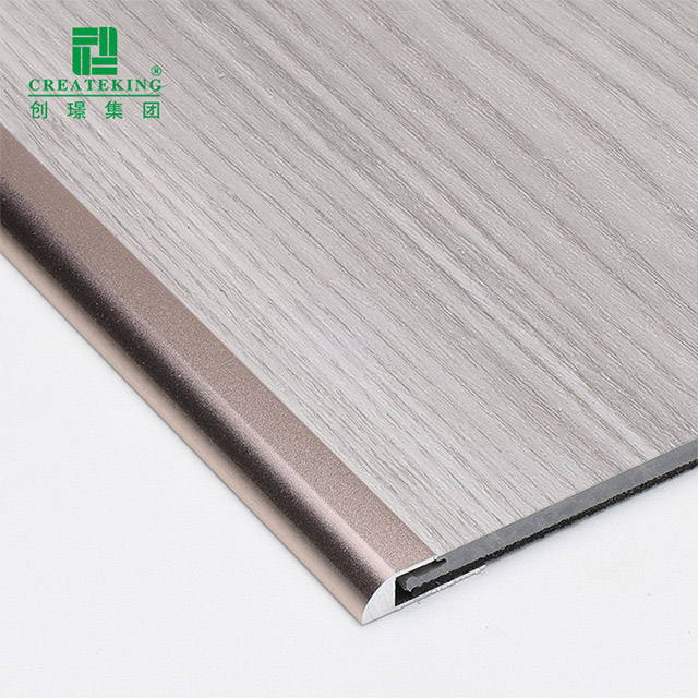 Faixa de borda de piso em forma de C em ouro rosa 20x5,15 mm 