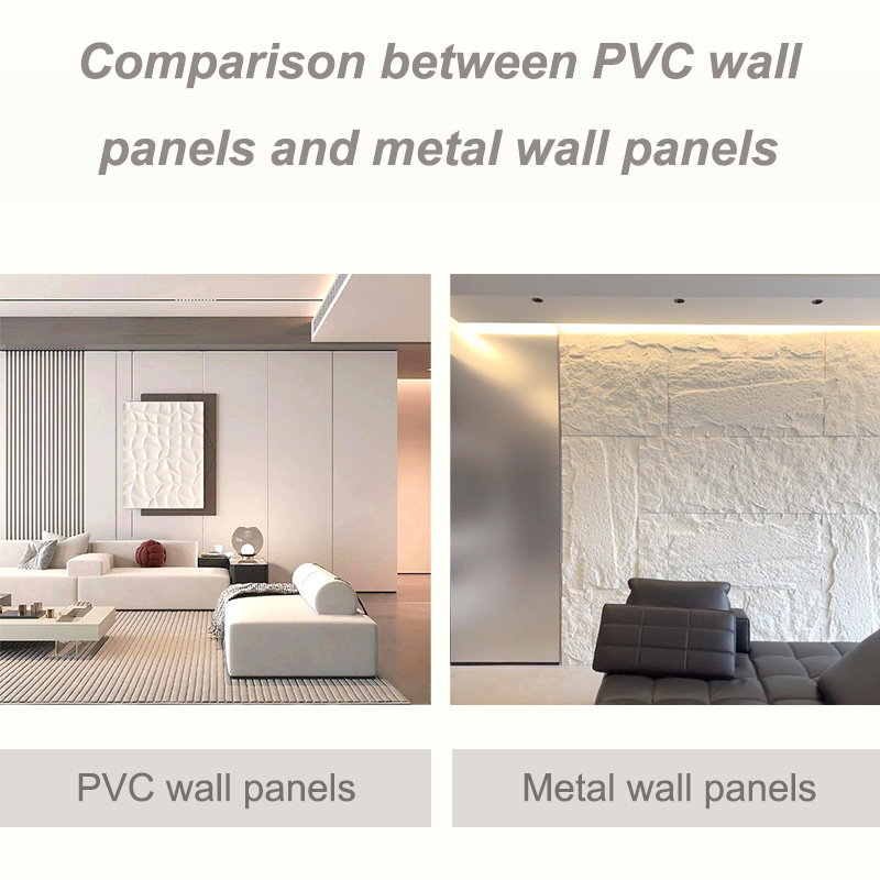 Comparação entre painéis de parede de PVC e painéis de parede de metal