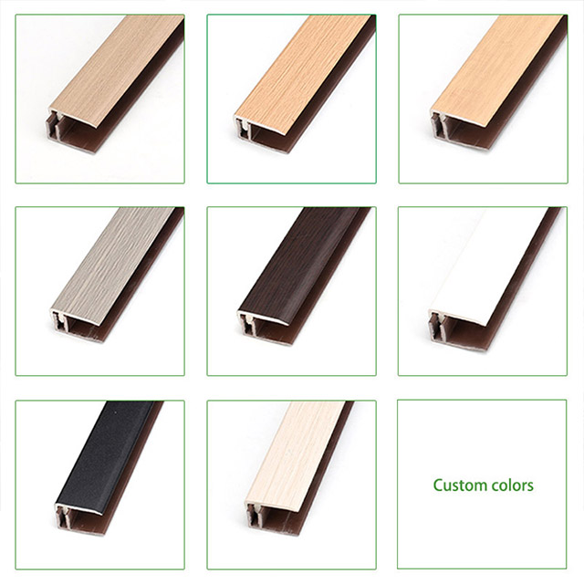 Tiras de borda de piso de PVC em forma de F de 30 * 10,5 mm