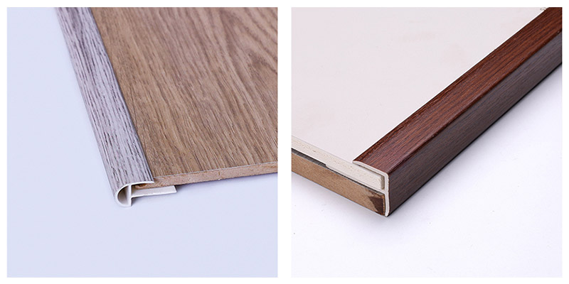 Acabamento da borda da escada