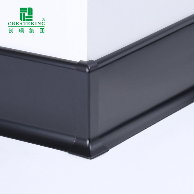Fabricante da China Perfis de rodapé de alumínio ecologicamente corretos extrudados especiais do fabricante da China