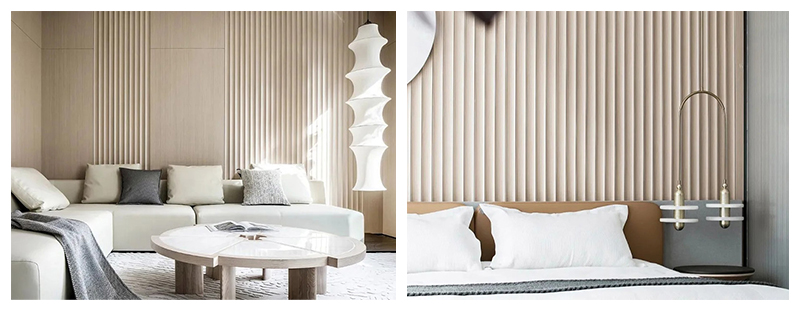 Painel de parede canelado de arco interno de 70 * 15 mm