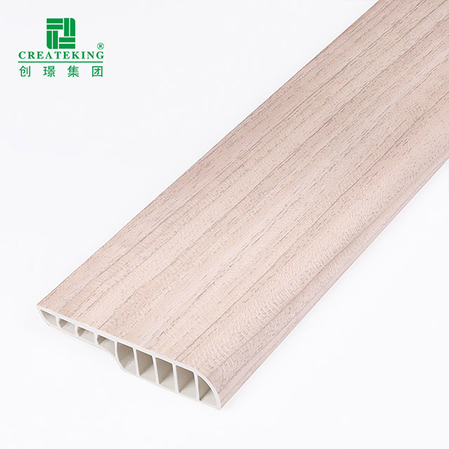 rodapé de lápis de PVC de 75 * 15 mm