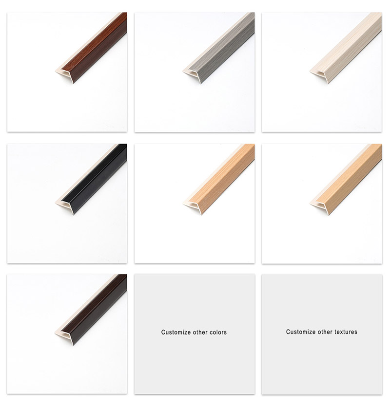Perfis de nariz de escada em PVC em forma de F de 20*25mm