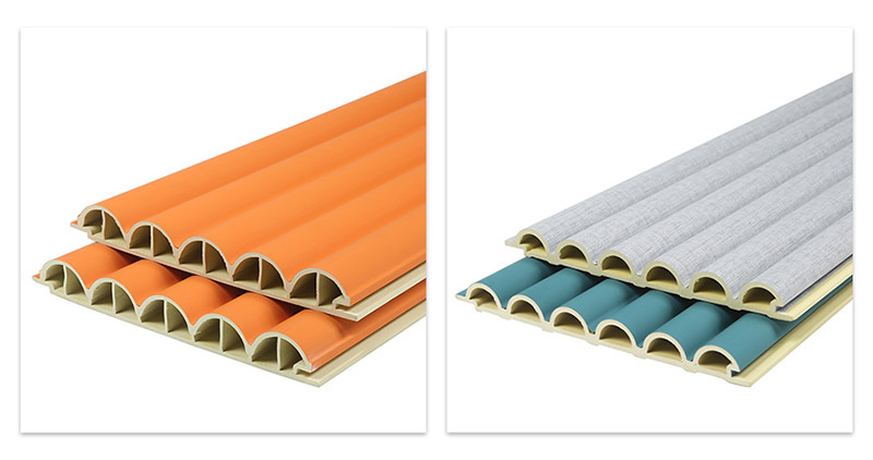 Pain&eacute;is de parede ocos semicirculares
