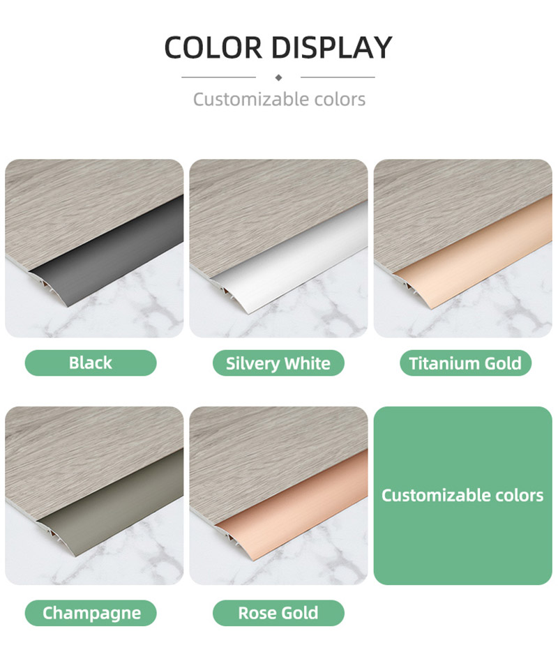 Faixa de transi&ccedil;&atilde;o universal para piso de alum&iacute;nio