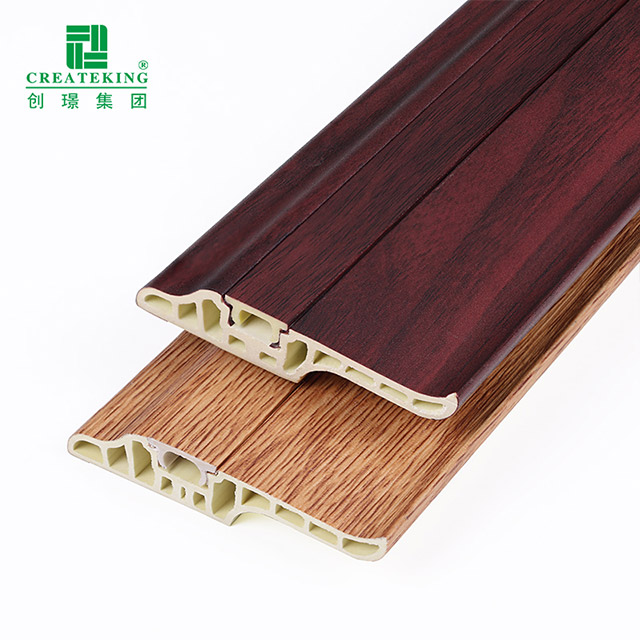Rodapé de língua de cordeiro em PVC de 68 * 17 mm