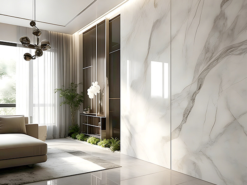 pain&eacute;is de parede de cristal de carbono