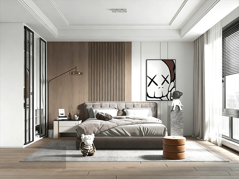 pain&eacute;is de parede de madeira maci&ccedil;a