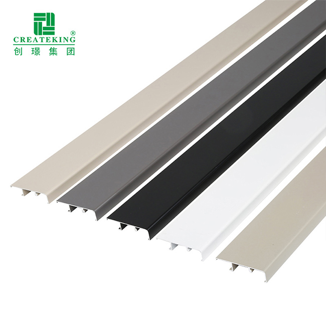 Rodapé de parede de alumínio de fácil instalação do fabricante Foshan