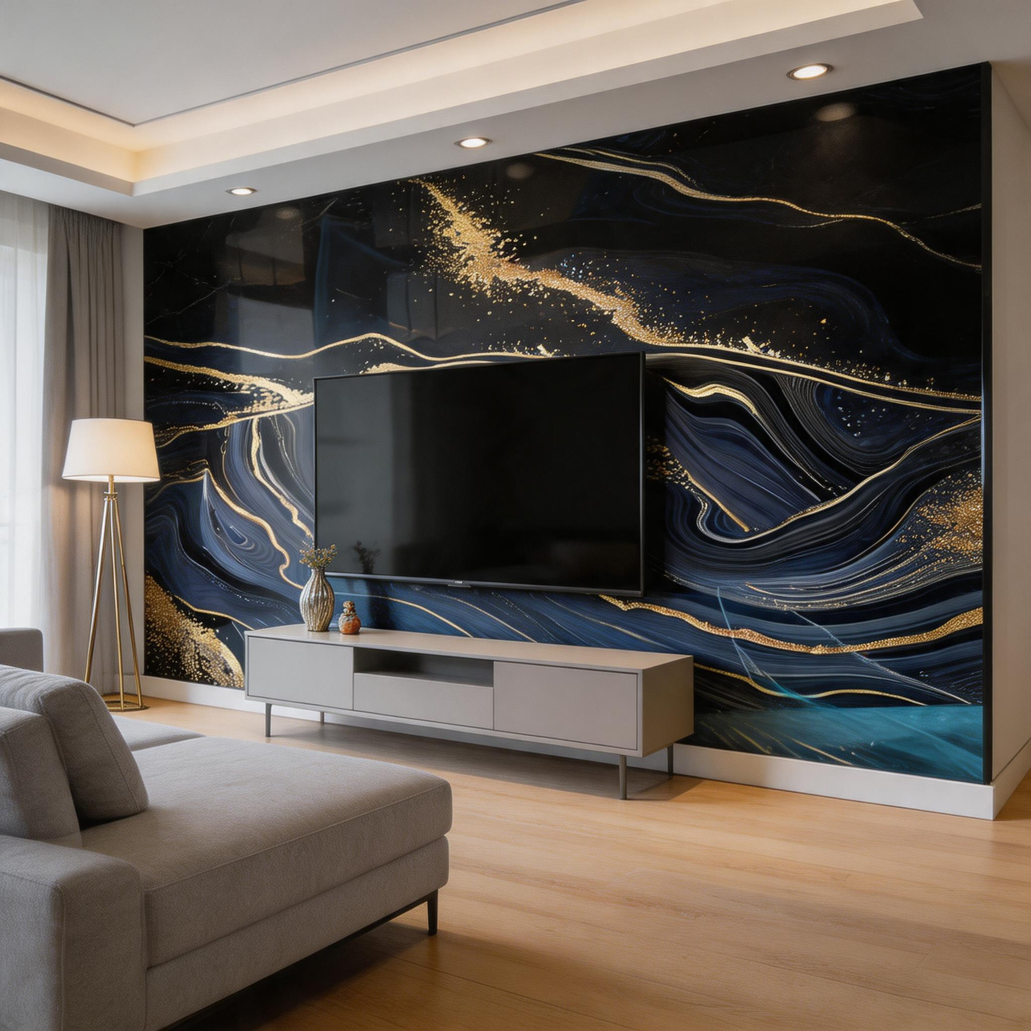 Painel de parede de PVC laminado com filme PET para decoração de interiores